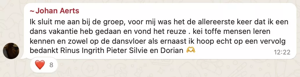 Wat onze deelnemers zeggen