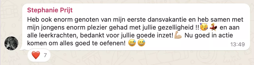 Wat onze deelnemers zeggen